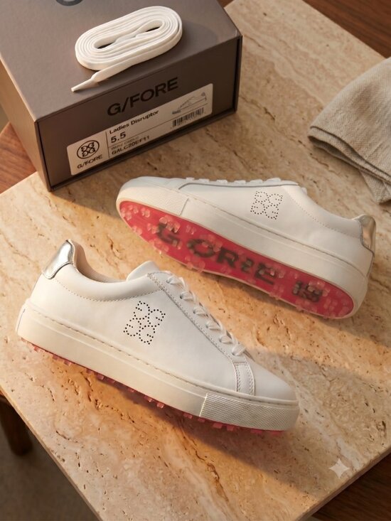 G/FORE Shoes - ​G/FORE Ladies Disruptor Golf Shoes Snow White Silver Sz 5.5 / EU 36 New